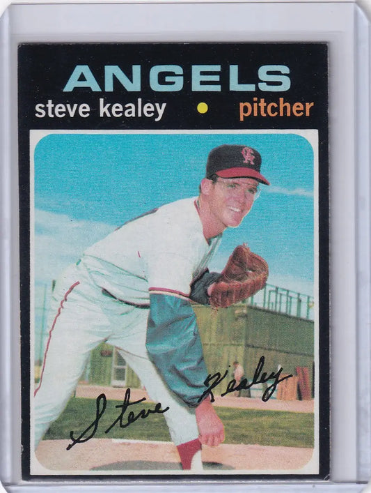 1971 Topps Baseball #43 Steve Kealey - California Angels - Baseball Card Single