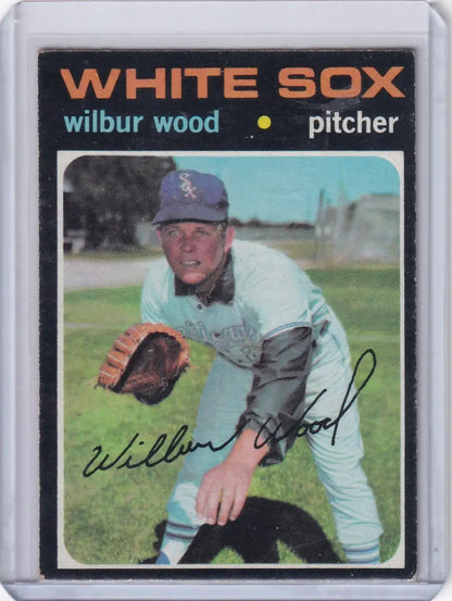 Wilbur Wood Chicago White Sox 1971 Topps Baseball card for collectors