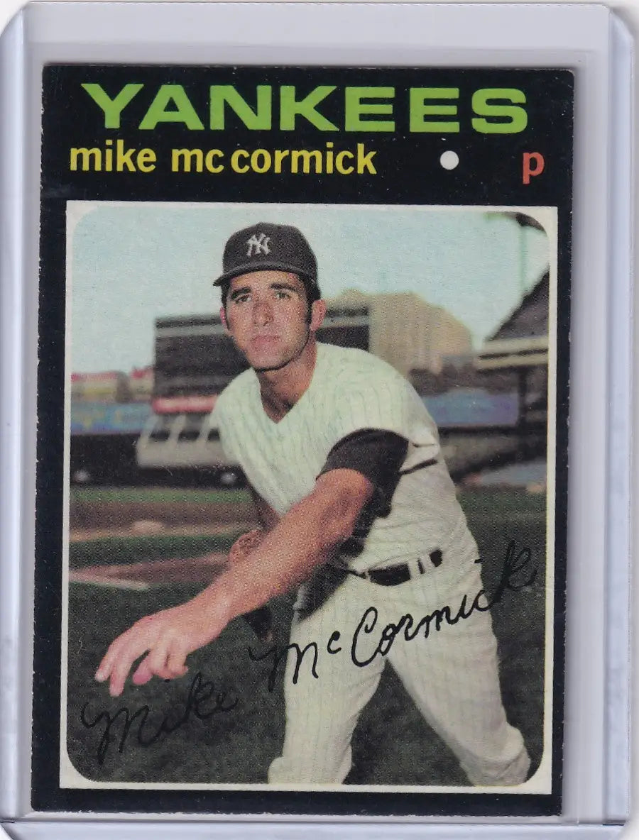 1971 Topps Baseball #438 Mike McCormick - New York Yankees