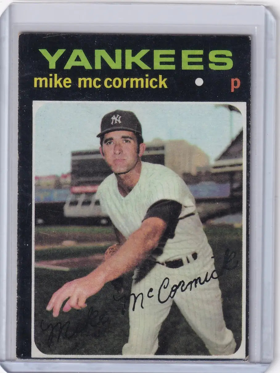 1971 Topps Baseball #438 Mike McCormick - New York Yankees