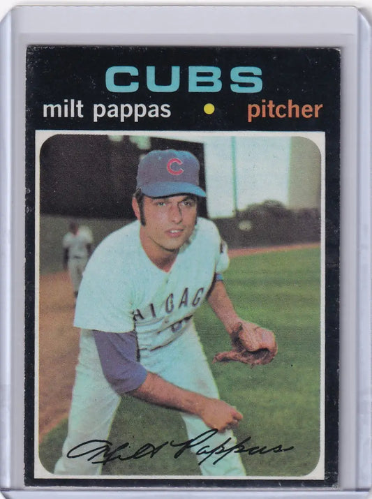 1971 Topps Baseball #441 Milt Pappas - Chicago Cubs - Baseball Card Single
