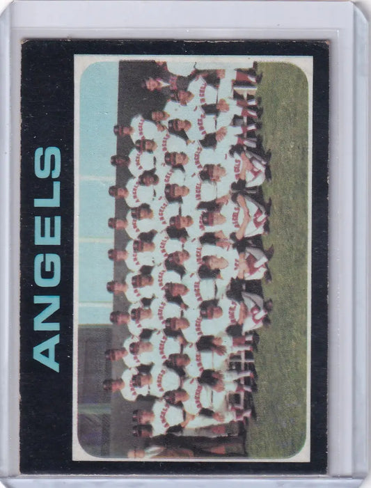 1971 Topps Baseball #442 California Angels Team - Baseball Card Single