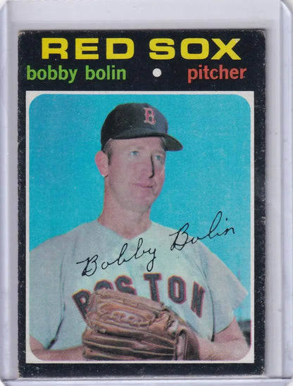 1971 Topps Baseball #446 Bobby Bolin Boston Red Sox pitcher card for collectors