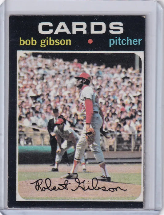 1971 Topps Baseball #450 Bob Gibson - St. Louis Cardinals - Baseball Card Single