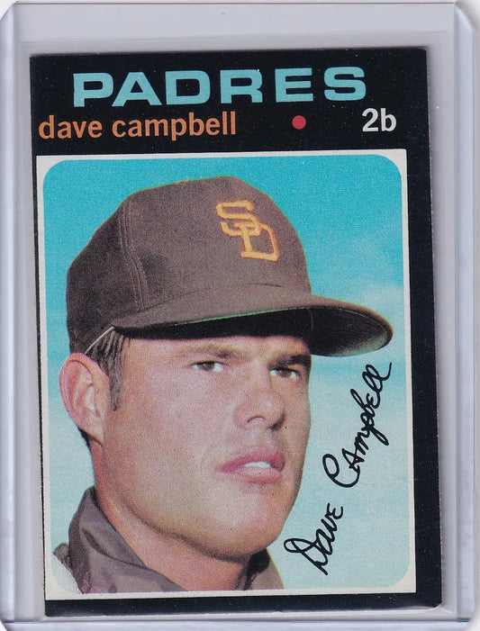 1971 Topps Baseball #46 Dave Campbell - San Diego Padres - Baseball Card Single