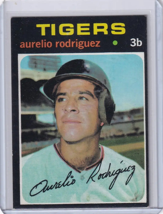 1971 Topps Baseball #464 Aurelio Rodriguez - Detroit Tigers - Baseball Card Single