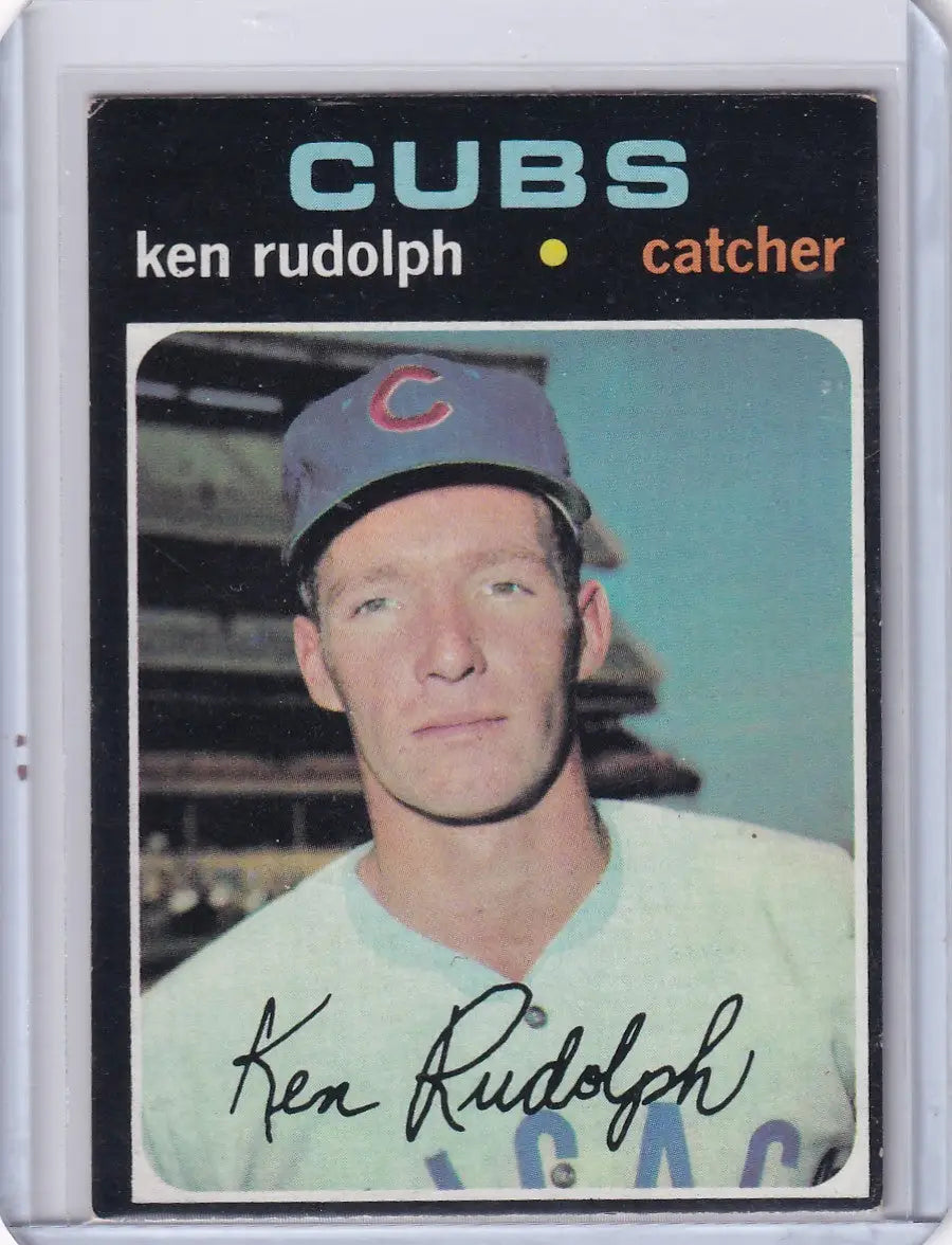 1971 Topps Baseball #472 Ken Rudolph - Chicago Cubs - Baseball Card Single