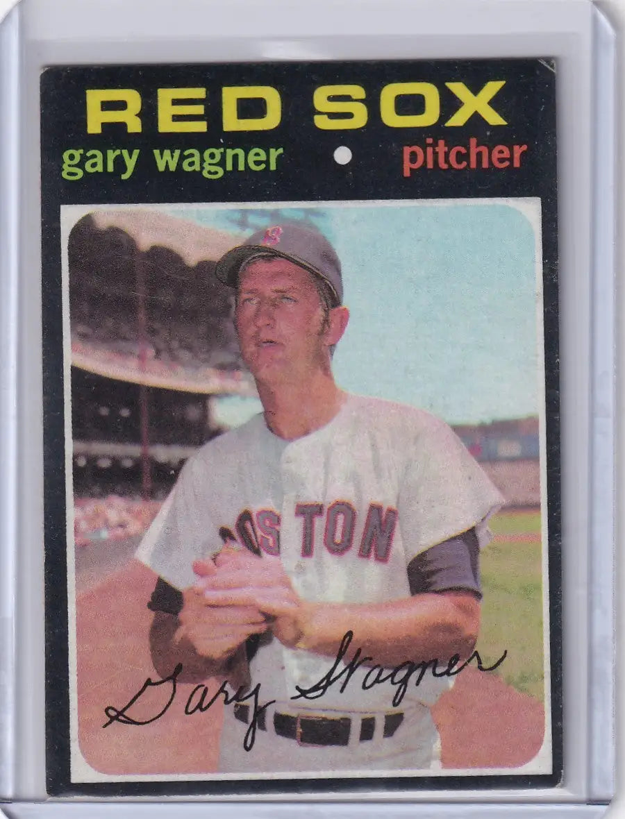 1971 Topps Baseball #473 Gary Wagner - Boston Red Sox