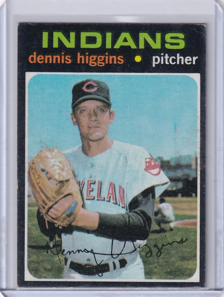 1971 Topps Baseball #479 Dennis Higgins - Cleveland Indians