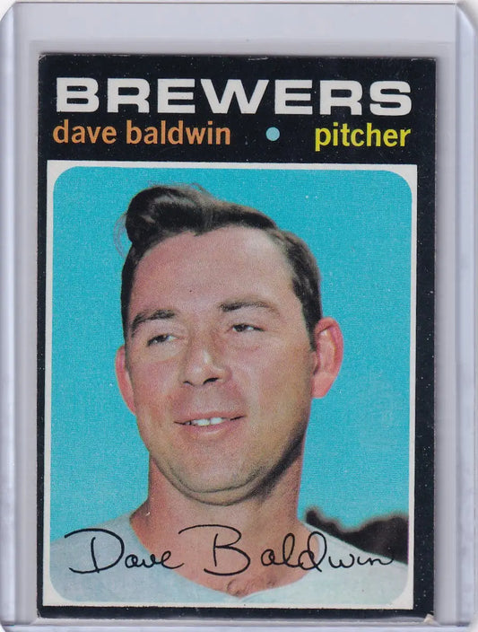 1971 Topps Baseball #48 Dave Baldwin - Milwaukee Brewers - Baseball Card Single