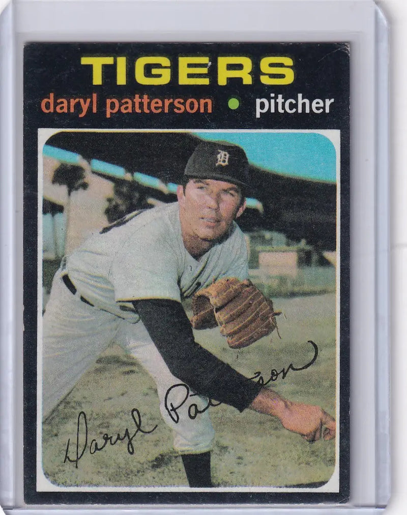 1971 Topps Baseball #481 Daryl Patterson - Detroit Tigers