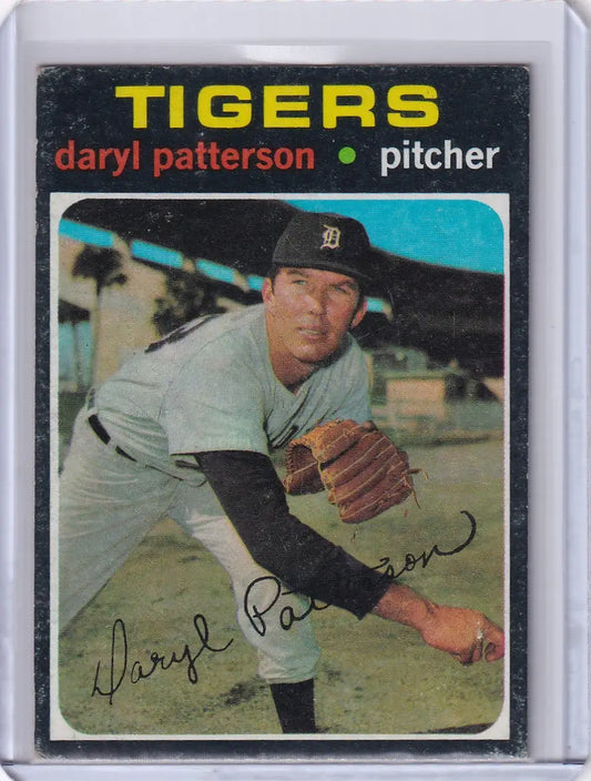 1971 Topps Baseball #481 Daryl Patterson - Detroit Tigers - Baseball Card Single