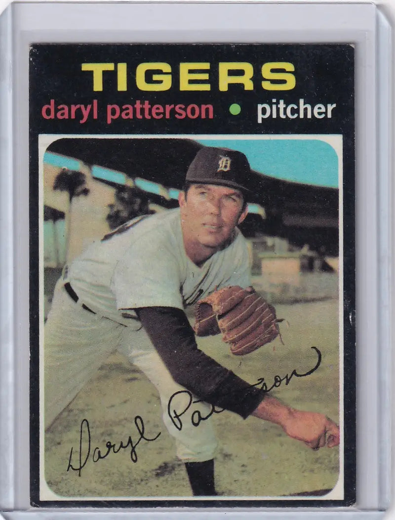 1971 Topps Baseball #481 Daryl Patterson - Detroit Tigers