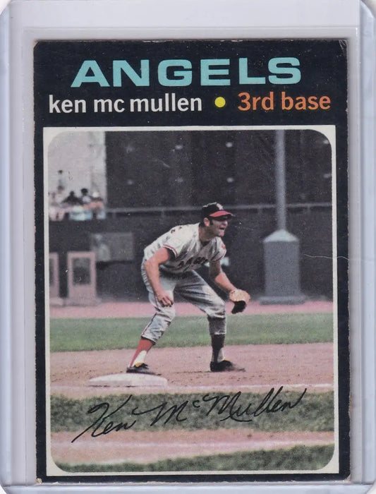 1971 Topps Baseball #485 Ken McMullen - California Angels - Baseball Card Single