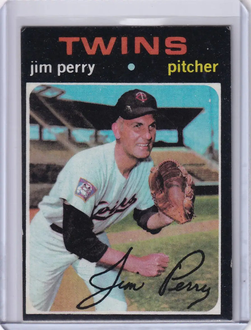 1971 Topps Baseball #500 Jim Perry - Minnesota Twins