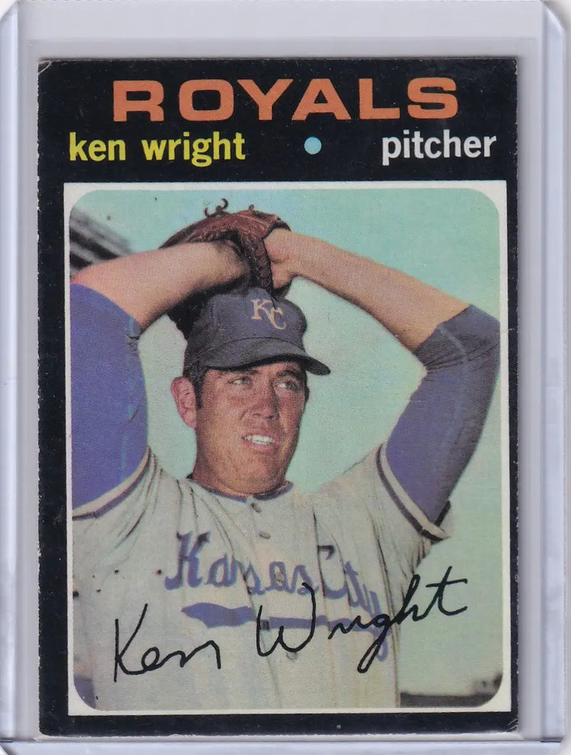 1971 Topps Baseball #504 Ken Wright - Kansas City Royals RC