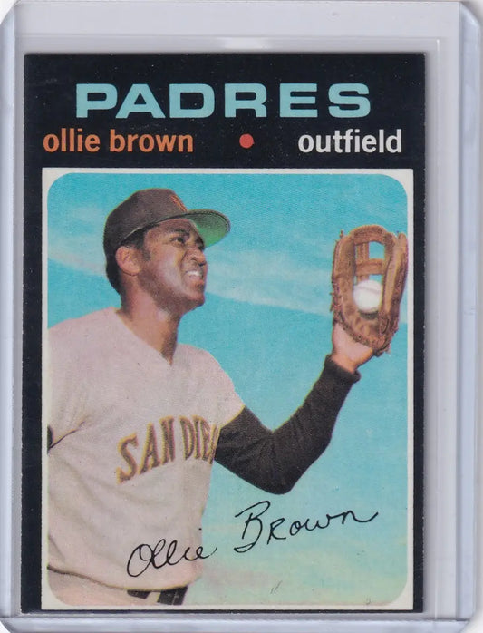 1971 Topps Baseball #505 Ollie Brown - San Diego Padres - Baseball Card Single