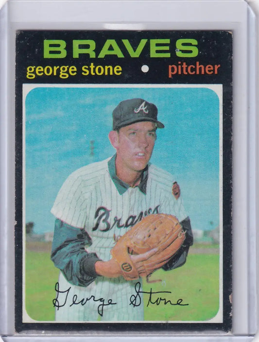 1971 Topps Baseball #507 George Stone - Atlanta Braves - Baseball Card Single