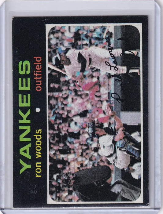 1971 Topps Baseball #514 Ron Woods - New York Yankees - Baseball Card Single