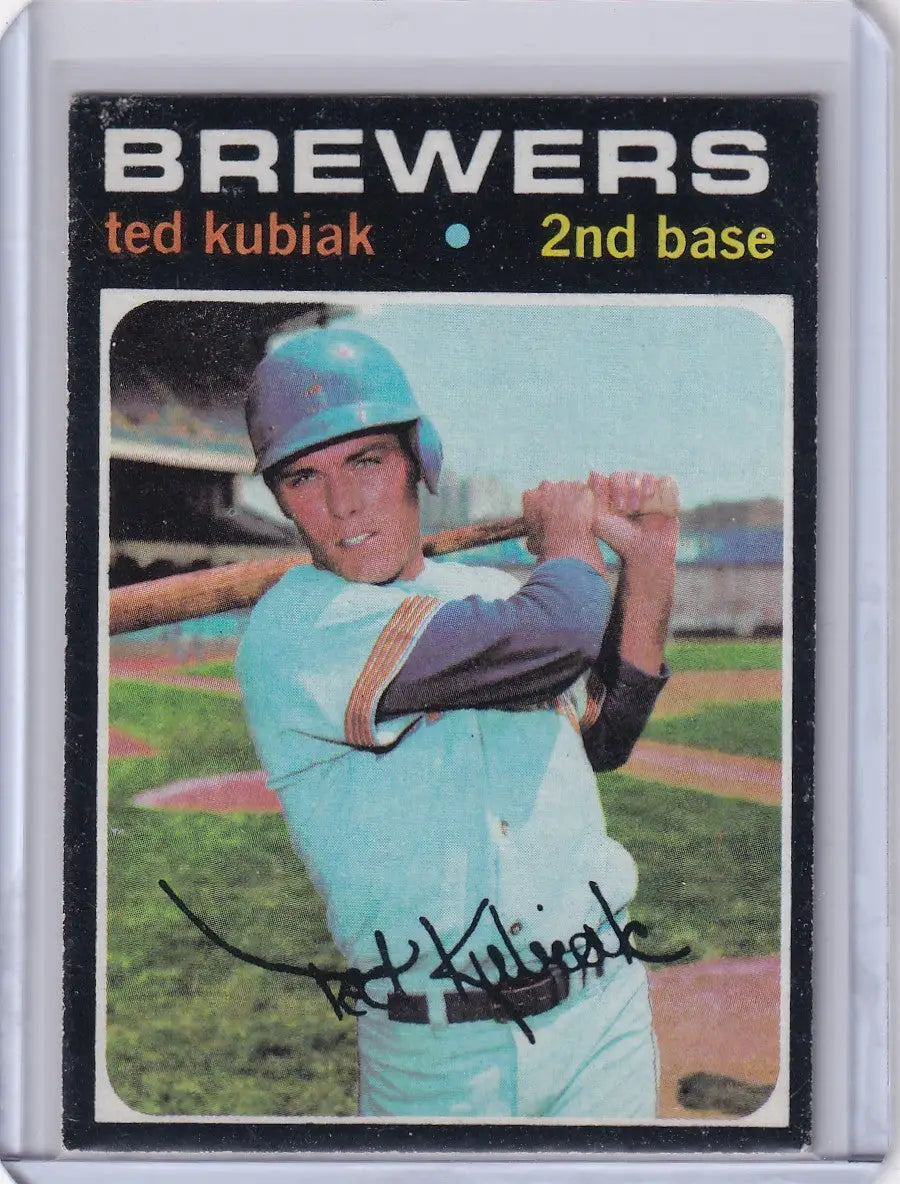 1971 Topps Baseball #516 Ted Kubiak - Milwaukee Brewers
