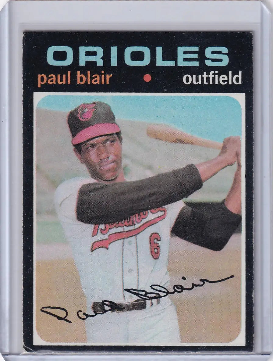 1971 Topps Baseball #53 Paul Blair - Baltimore Orioles