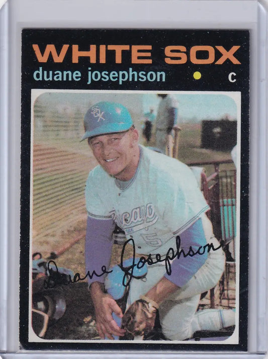 1971 Topps Baseball #56 Duane Josephson - Chicago White Sox - Baseball Card Single