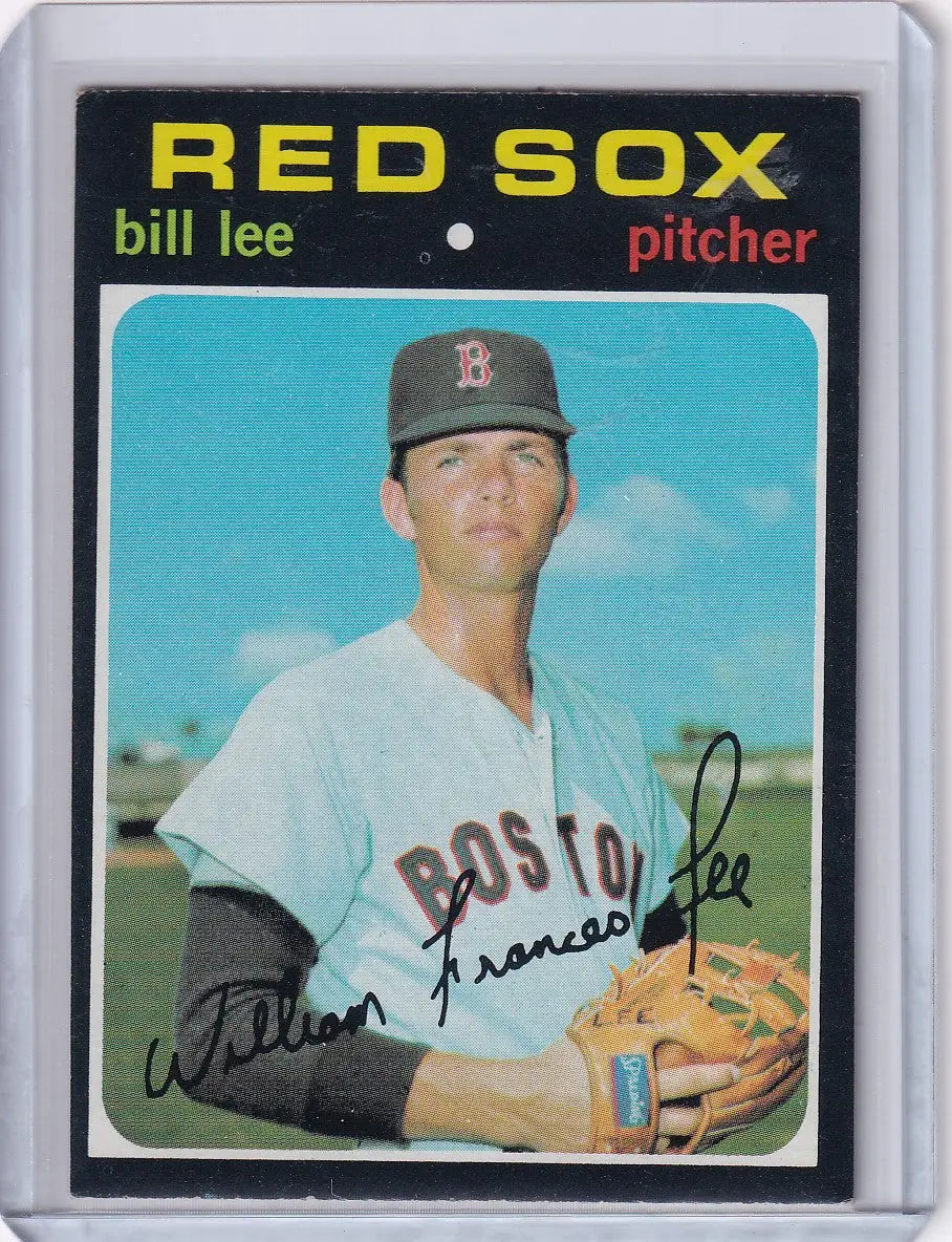 1971 Topps Baseball #58 Bill Lee - Boston Red Sox