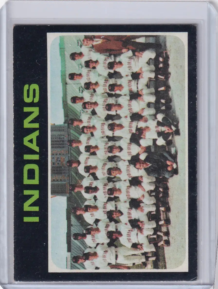 1971 Topps Baseball #584 Cleveland Indians Team