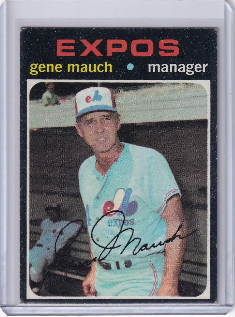 1971 Topps Baseball #59 Gene Mauch - Montreal Expos