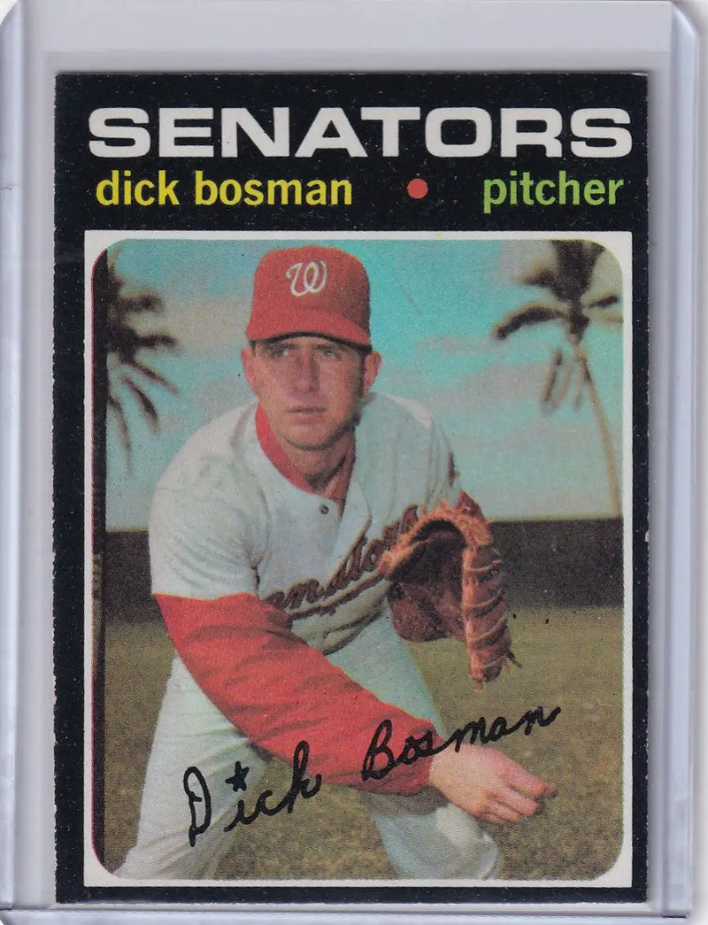 1971 Topps Baseball #60 Dick Bosman - Washington Senators