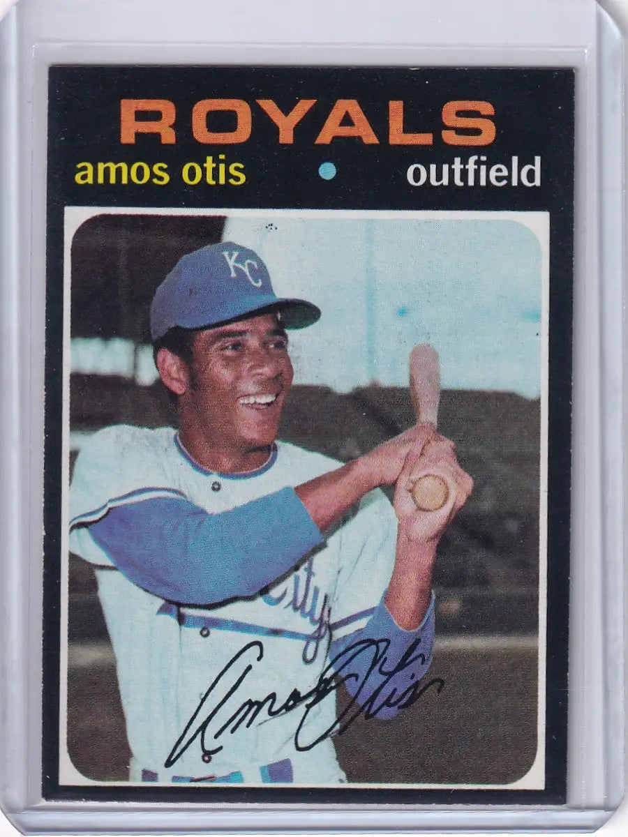 1971 Topps Baseball #610 Amos Otis - Kansas City Royals