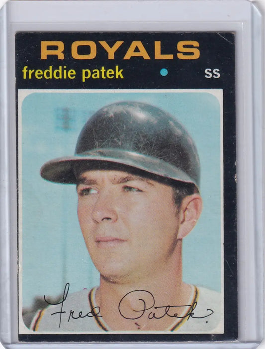 1971 Topps Baseball #626 Freddie Patek - Kansas City Royals - Baseball Card Single