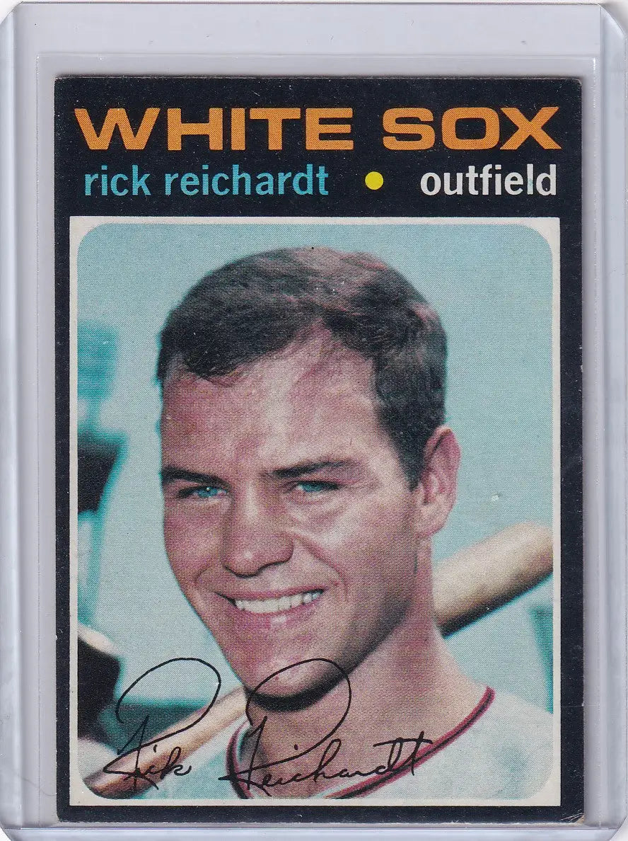 1971 Topps Baseball #643 Rick Reichardt - Chicago White Sox