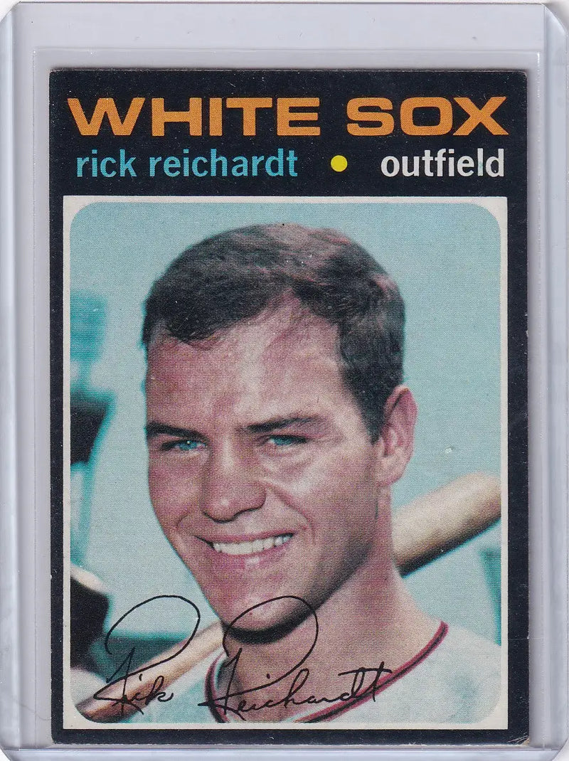 1971 Topps Baseball #643 Rick Reichardt - Chicago White Sox
