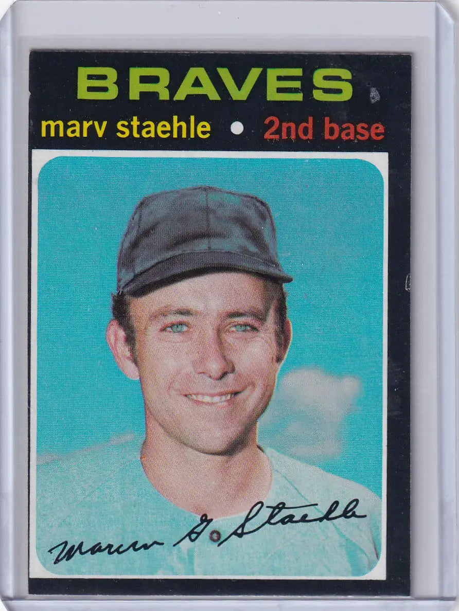 1971 Topps Baseball #663 Marv Staehle - Atlanta Braves
