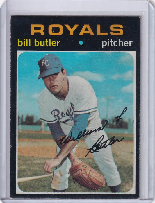 1971 Topps Baseball #681 Bill Butler - Kansas City Royals - Baseball Card Single