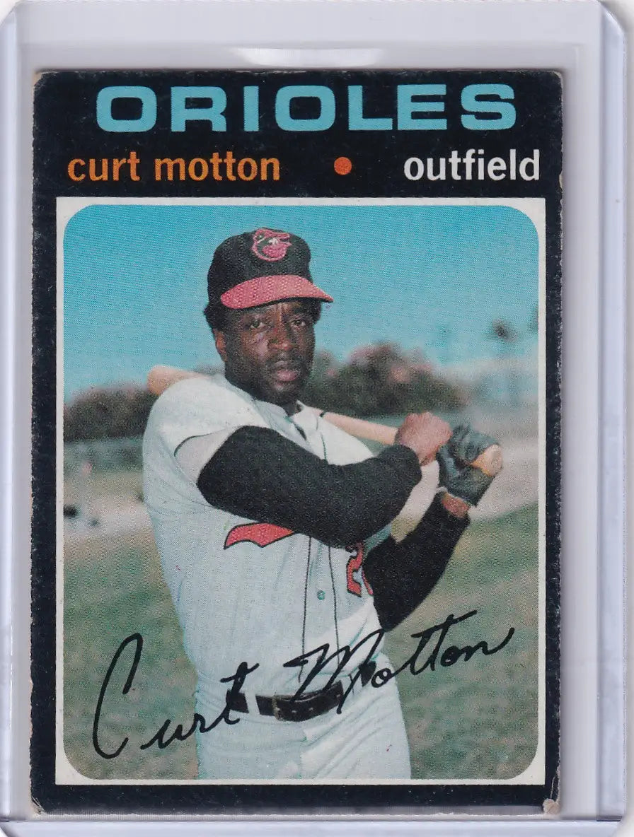 1971 Topps Baseball #684 Curt Motton - Baltimore Orioles