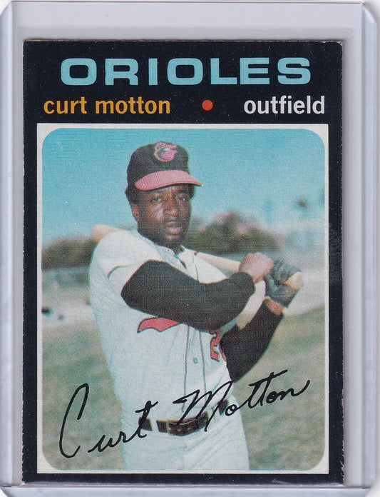 1971 Topps Baseball #684 Curt Motton - Baltimore Orioles - Baseball Card Single