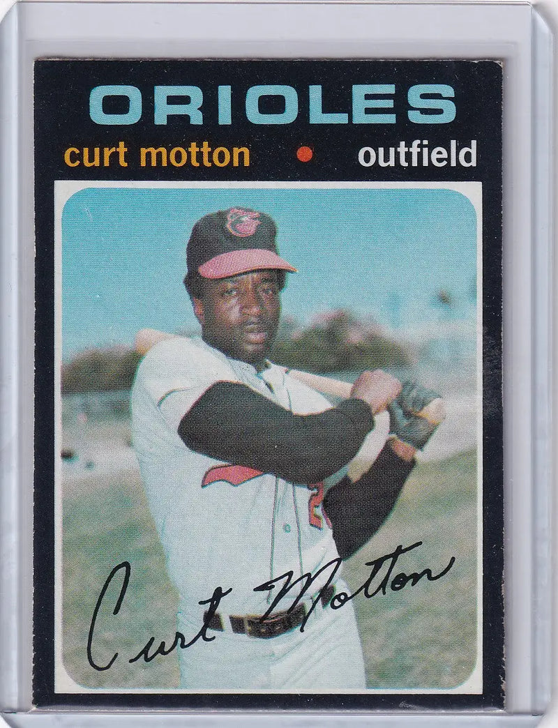 1971 Topps Baseball #684 Curt Motton - Baltimore Orioles