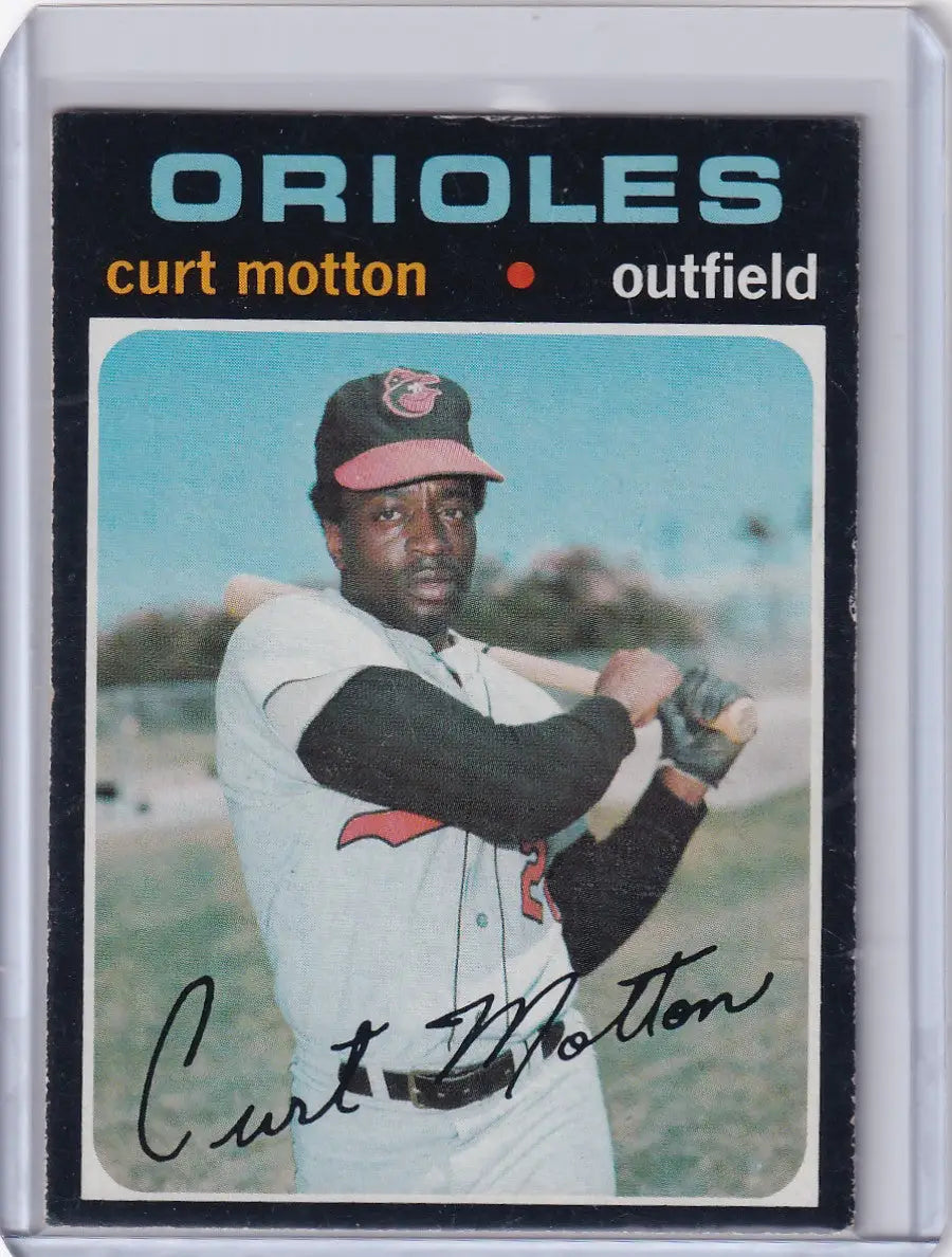 1971 Topps Baseball #684 Curt Motton - Baltimore Orioles - Baseball Card Single