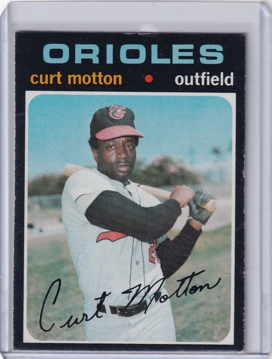 1971 Topps Baseball #684 Curt Motton - Baltimore Orioles - Baseball Card Single