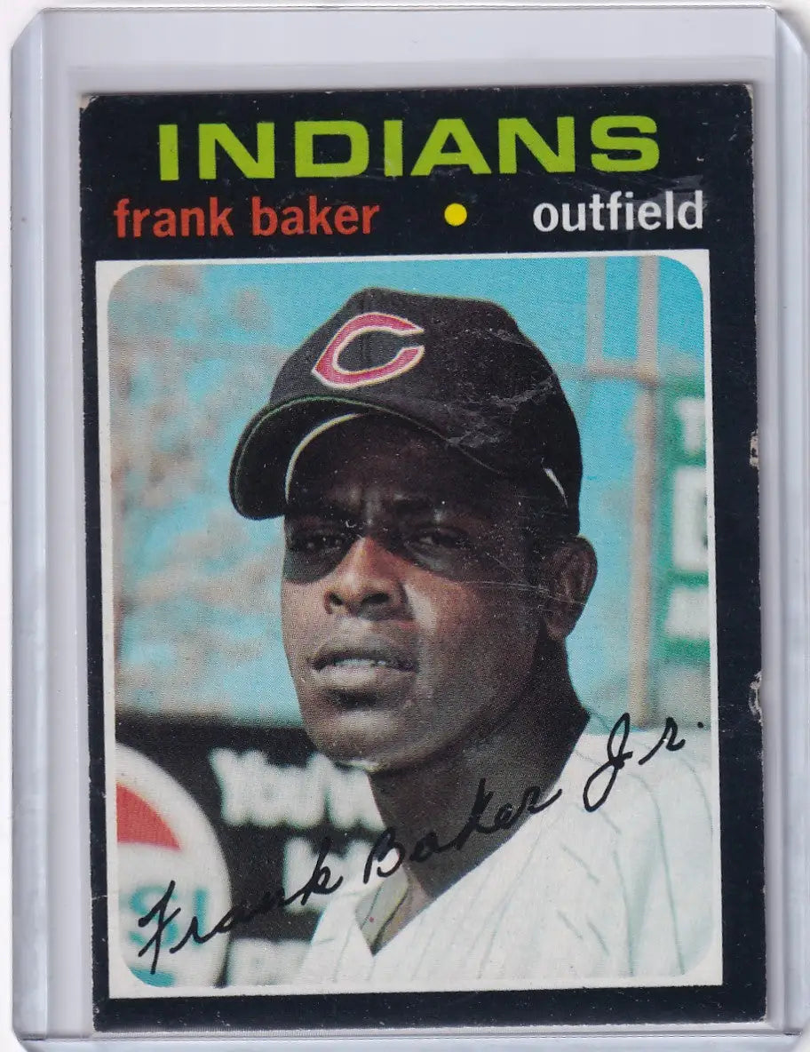 1971 Topps Baseball #689 Frank Baker - Cleveland Indians