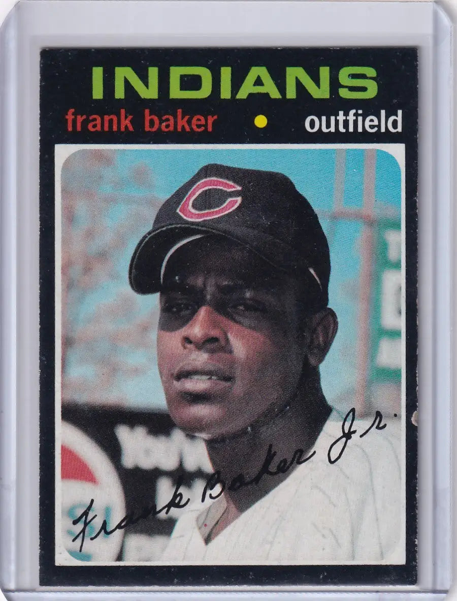 1971 Topps Baseball #689 Frank Baker - Cleveland Indians