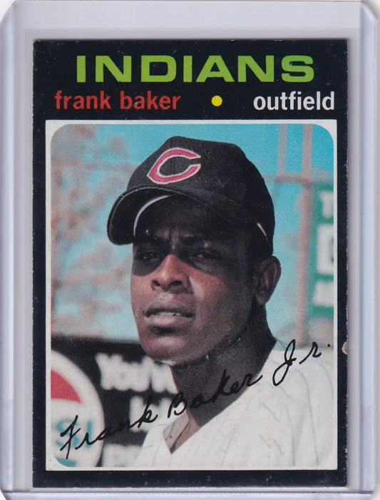 1971 Topps Baseball #689 Frank Baker - Cleveland Indians - Baseball Card Single
