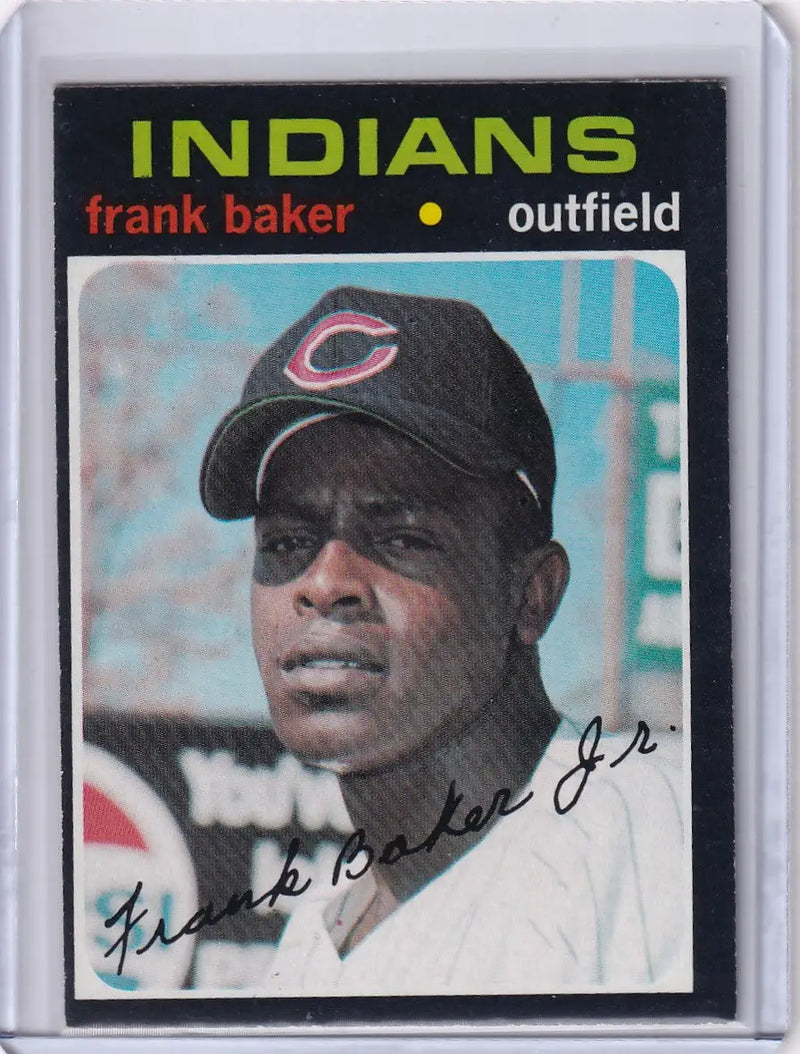 1971 Topps Baseball #689 Frank Baker - Cleveland Indians