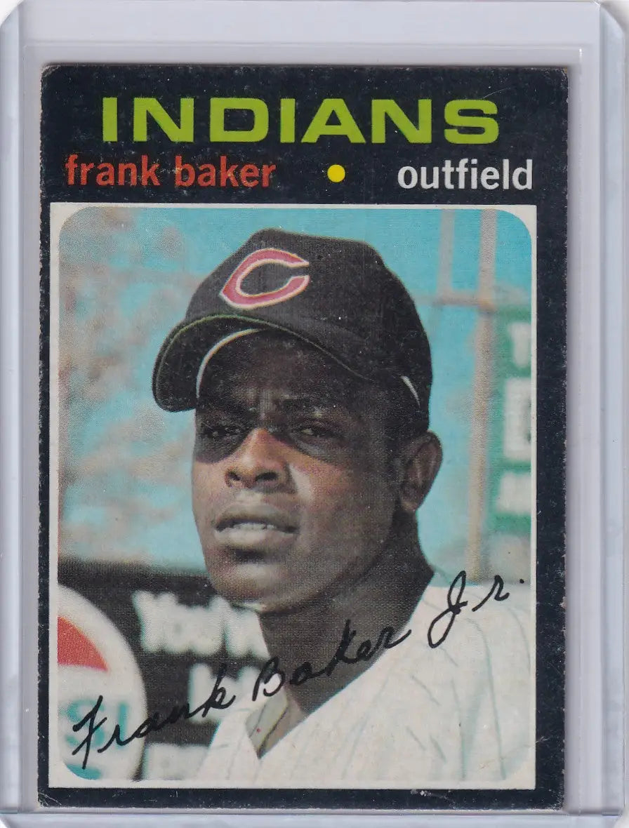 1971 Topps Baseball #689 Frank Baker - Cleveland Indians