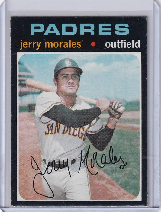 1971 Topps Baseball #696 Jerry Morales - San Diego Padres - Baseball Card Single