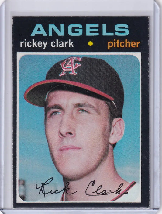 1971 Topps Baseball #697 Rickey Clark - California Angels SP - Baseball Card Single