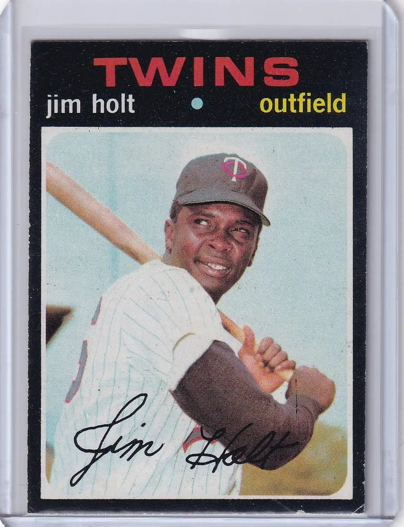 1971 Topps Baseball #7 Jim Holt - Minnesota Twins RC