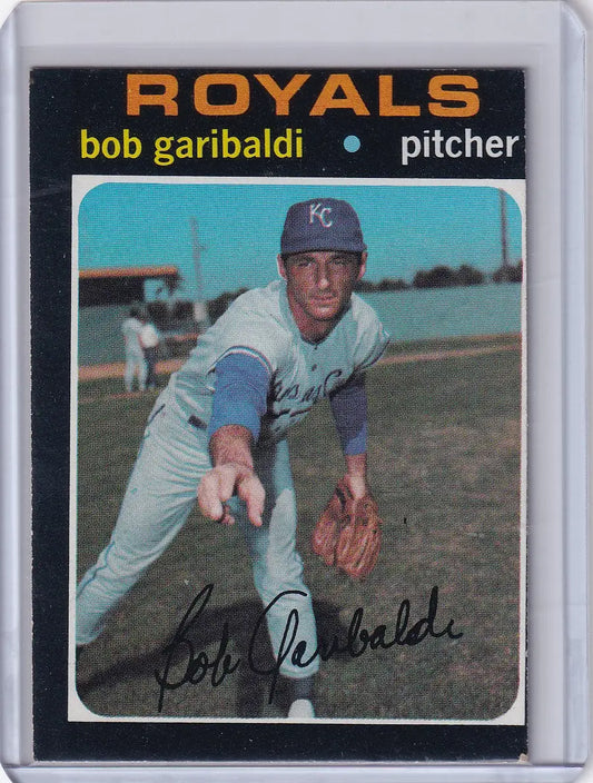1971 Topps Baseball #701 Bob Garibaldi - Kansas City Royals - Baseball Card Single